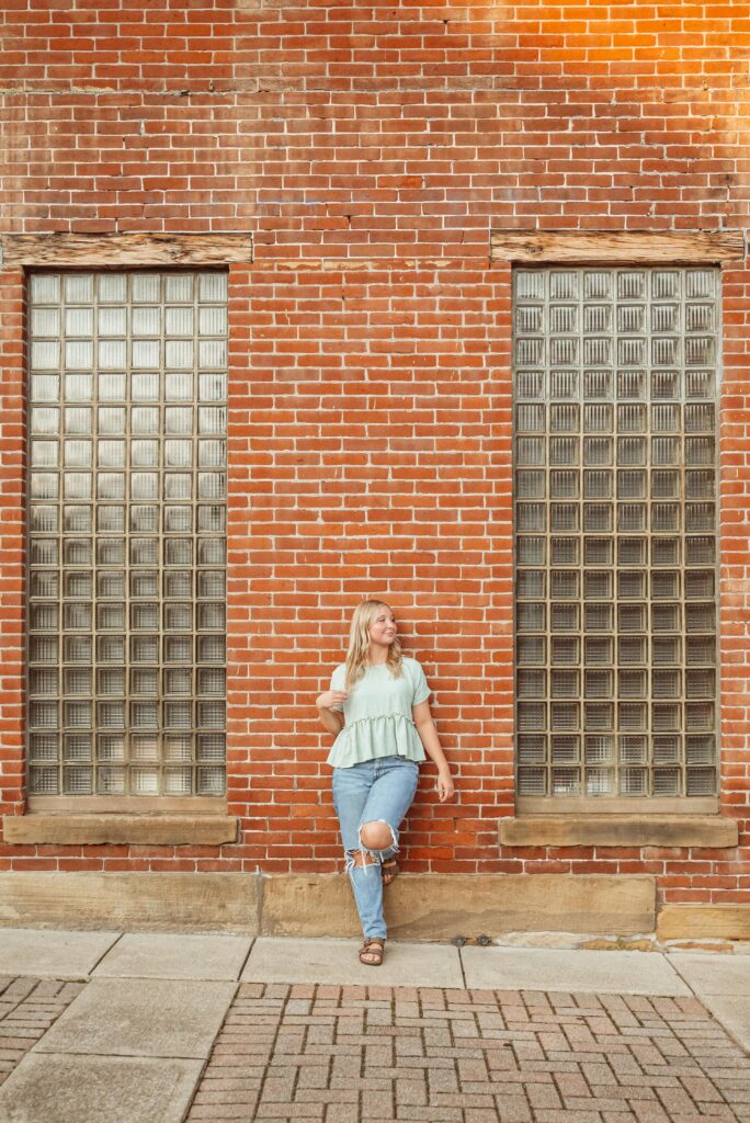 Senior Photos in Downtown Wooster and Secrest Arboretum