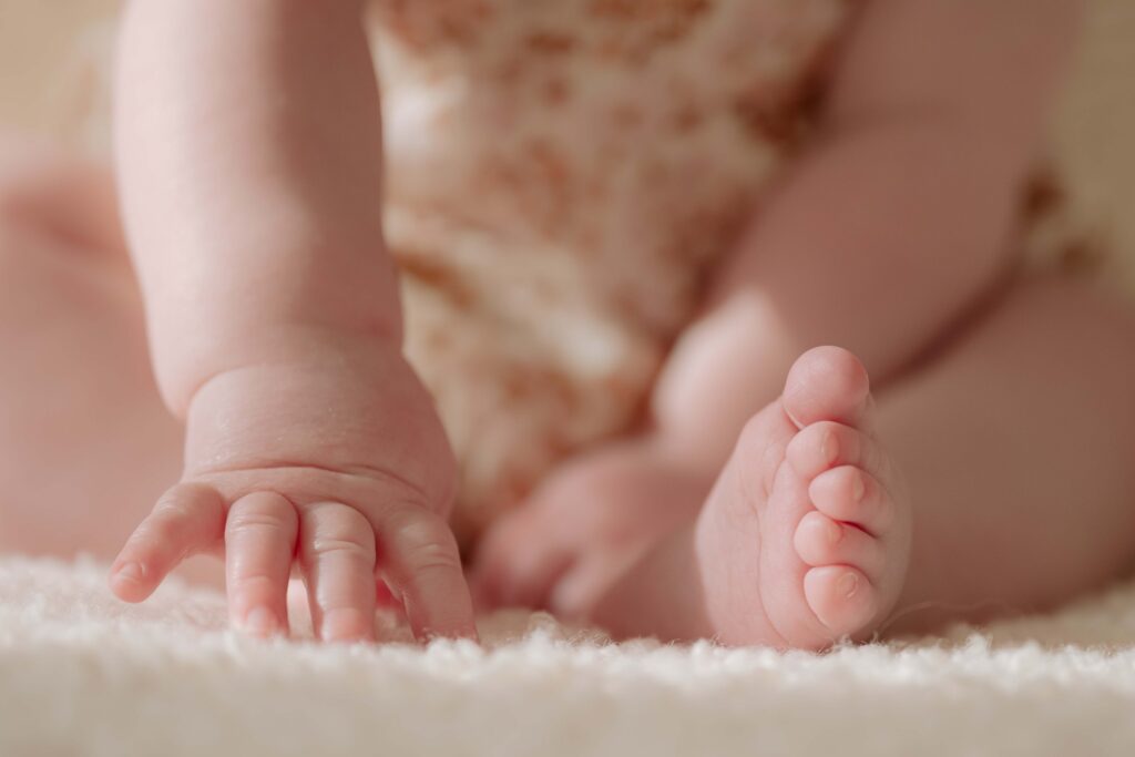 6 Month Milestone Photos in Wooster Ohio