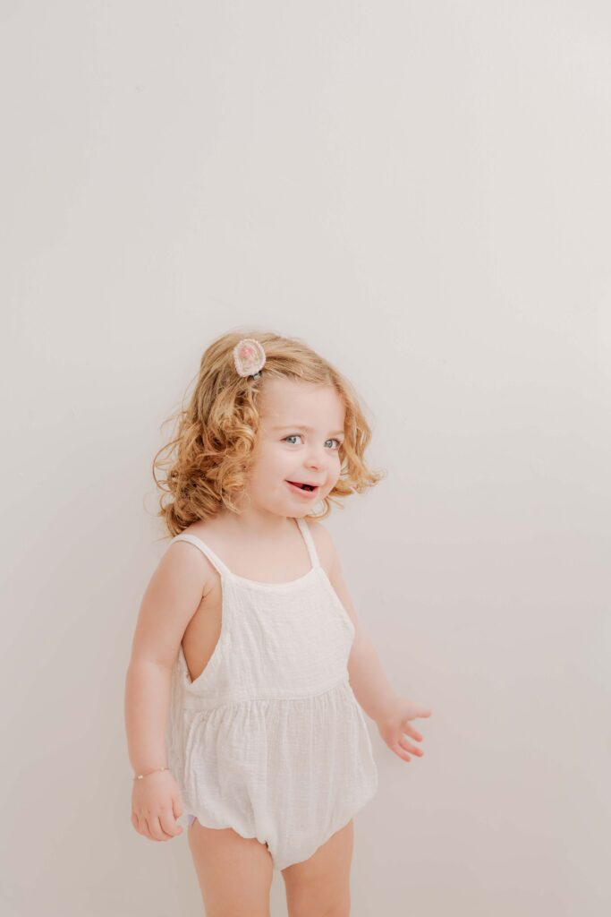 2 Year Old Milestone Session in Wooster, Ohio Studio