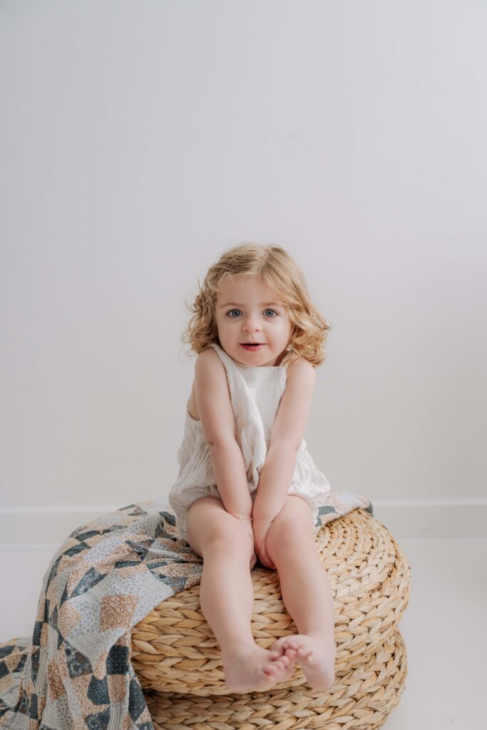 2 Year Old Milestone Session in Wooster, Ohio Studio