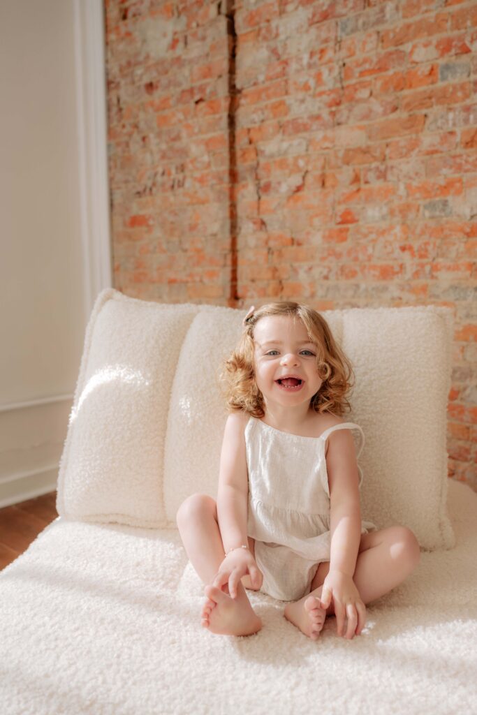 2 Year Old Milestone Session in Wooster, Ohio Studio