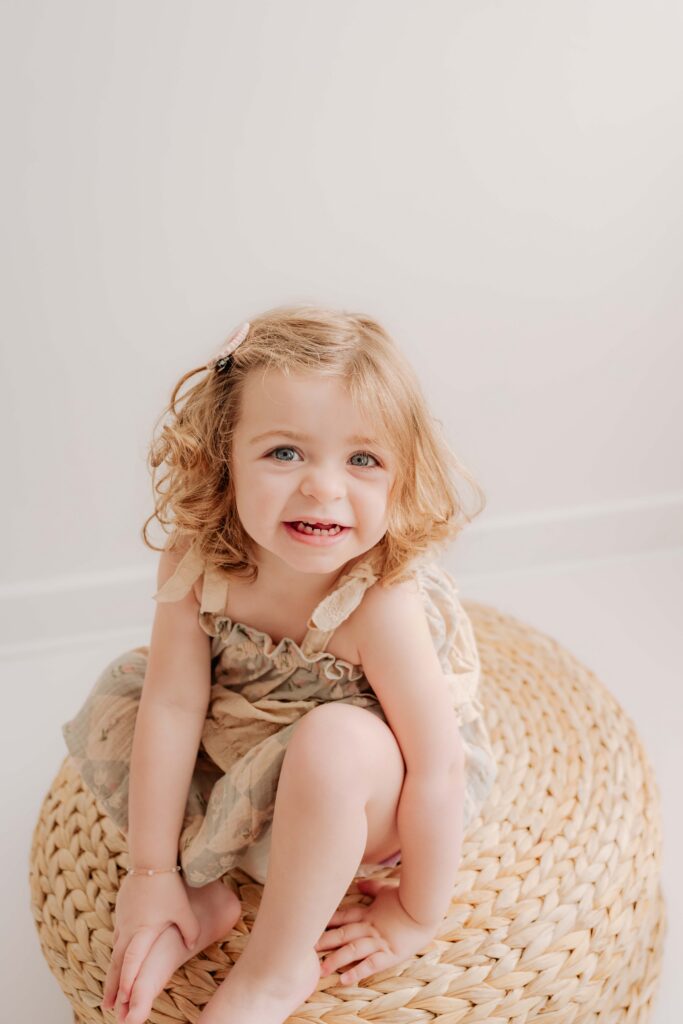 2 Year Old Milestone Session in Wooster, Ohio Studio