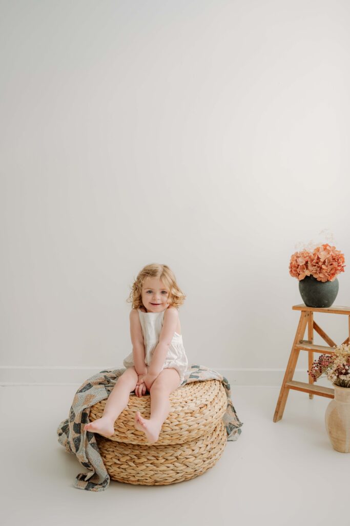 2 Year Old Milestone Session in Wooster, Ohio Studio